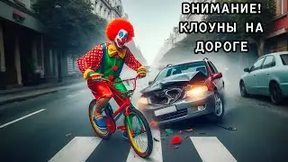 Внимание! Клоуны на дороге. Видео №17