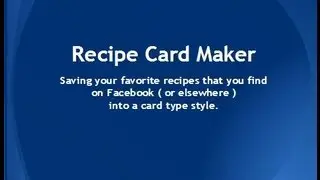 Recipe Card