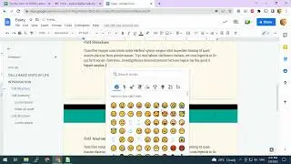 Add Emojis in Docs (Google Docs)