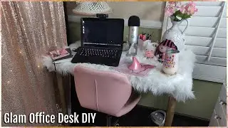 Glam Office Desk DIY