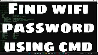 How to get wifi password || Using Command prompt (cmd) || hack wifi password using cmd