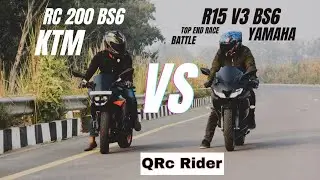 R15 Vs Rc 200 Drag Race 🥵 | R15 Vs Ktm Rc 200 Race Competition | R15 Bs3 Vs Ktm rc 200 Bs4 Drag Race