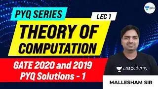 GATE 2020 and 2019 - PYQ Solutions -1  | Theory of Computation | Lec -1 | Mallesham Devasane
