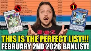 THIS IS A PERFECT LIST! February 2026 Yu-Gi-Oh! Banlist! LIVE Reaction!