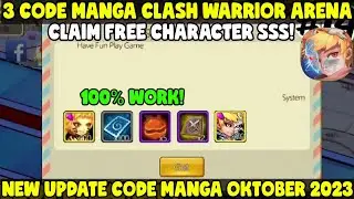 UPDATE! 3 GIFT CODE REDEEM MANGA CLASH TODAY NEW GIFT CODE MANGA CLASH - WARRIOR ARENA OCTOBER 2023