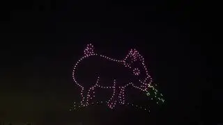 350 drones show Indianola Iowa 2024