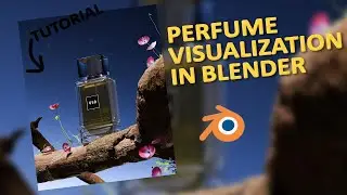 Perfume creative product visualization in blender.