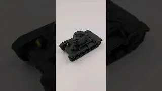 Танк КВ-1С из пластилина.