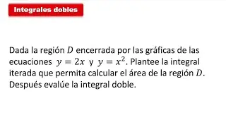 Integrales dobles - Calculo de areas por integrales dobles  02