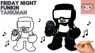 How To Draw Tankman - Friday Night Funkin  | FNF |  Easy Step By Step Drawing Tutorial