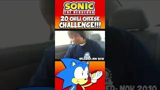 Sonic the Hedgehog Chili Dog Challenge 🌭🦔 #shorts