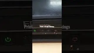 Epson printer red light blinking problem how to fix