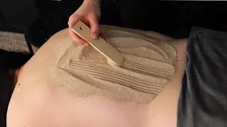 [ASMR] Super SATISFYING Soft Sand Back Scratching Massage