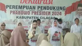 DEKLARASI PEREMPUAN PENDUKUNG PRABOWO PRESIDEN 2024 KABUPATEN CILACAP