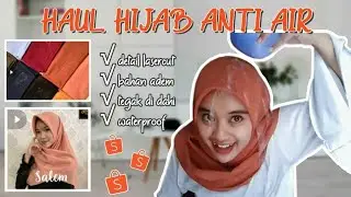 SHOPEE HAUL HIJAB ANTI AIR/WATERPROOF - VOAL WATERPROOF LASERCUT | Itsmita