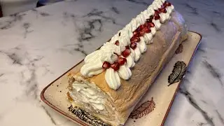 Меренговый  рулет! Тает во рту ! получится у всех с первого раза ❤️