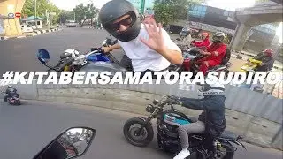 SUNMORI - RIDING BERSAMA GADING, DESTA, AKSI SOLIDARITAS SESAMA BIKERS UNTUK TORA SUDIRO #motovlog