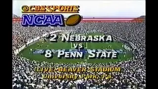 1982 #2 Nebraska @ #8 Penn State No Huddle