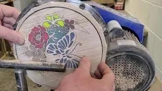 woodturning lamp