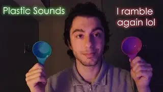 ASMR Relaxing Plastic Sounds - Chill With Me! 😎 (scratching, tapping, whispering)