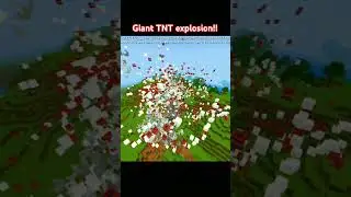 Minecraft giant tnt #minecraft #minecraftshorts #shorts