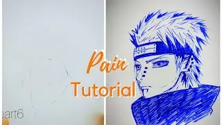 Pain ペイン, Naruto Shippuden (ナルト 疾風伝) Art Tutorial, ft. Lofi Beats