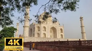 Taj Mahal Early Morning Walk 4K