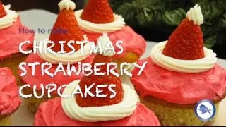 How to make Christmas Cupcakes - Strawberry Cupcakes recipe | Home Bird