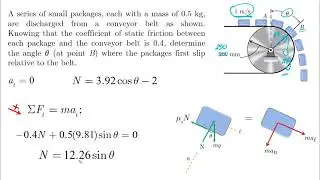 Normal and Tangential Equations of Motion - Problem 3 - Dynamics Tutorial