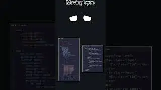 Moving Eyes html using in css animation 