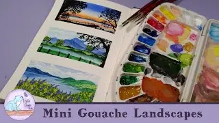 Mini Gouache Landscapes | Sketcbook Time