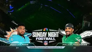 Sunday Night Football on NBC intro | MIA@PHI | 10/22/2023