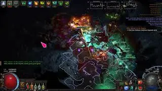 Path of Exile 3.5 - Cannibal Fire-Eater clear speed demo on T16 Elder UGS | Big DPS Summoner