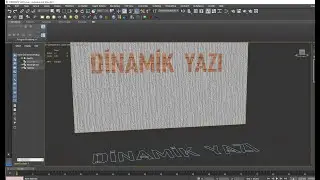 Obje Üzerine - Dinamik Yazı - 3d max dersleri