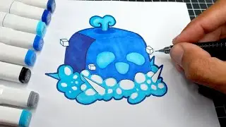 como DESENHAR a FRUTA CONTROLE BLOX FRUITS - CONTROL FRUIT BLOX FRUITS