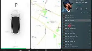 Tesla Model 3 UI design prototype