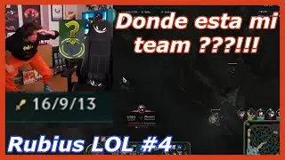 Rubius 1 vs 9 carreando como nunca - Rubius LoL #4 - League of Legends