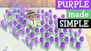 EASY way to make those hard purple hyacinth and purple tulips in Animal Crossing New Horizons