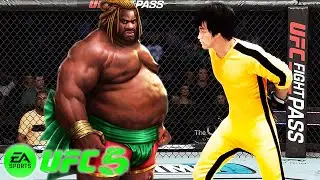 🐲 UFC5 Bruce Lee vs Big Bomb UFC 5 - Super Fight 🐲