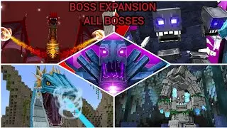 Minecraft Boss Expansion All Bosses ( Marketplace Map )