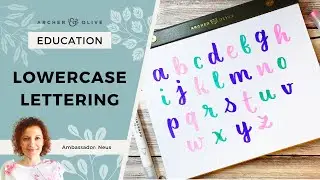 Lowercase Alphabet | Hand Lettering Tutorial for Beginners