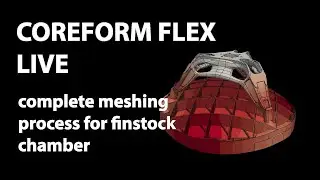 Meshing an additively manufactured finstock chamber with Coreform Flex