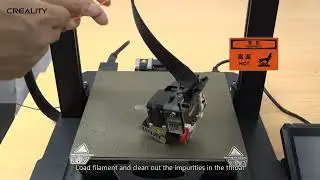 Service tutorial Ender - 3 S1 Pro clean the nozzle with needle