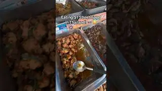 Eating $1 Street Food in Thailand! #travelvlog #thailand #thaifood #streetfood