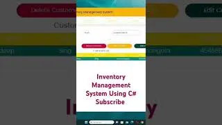 Furniture Management System Using C# with source code #youtubeshorts