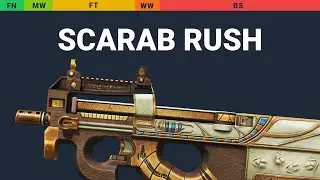 P90 ScaraB Rush - Skin Float And Wear Preview