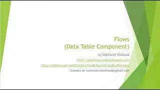Data Table in Flows