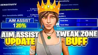 Huge Tweak Zone Buff In Fortnite + Aim Assist Update (Tutorial + Settings)