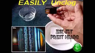 How To EASILY Unclog Ink Jet Print Heads