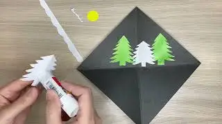 Легкая поделка на новый год из бумаги